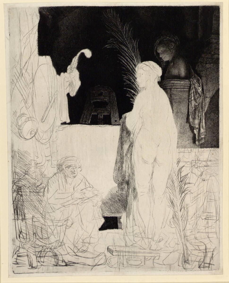 Rembrandt Harmensz. van Rijn, Der Zeichner nach dem Modell, Inv. Nr.: DG1926/328