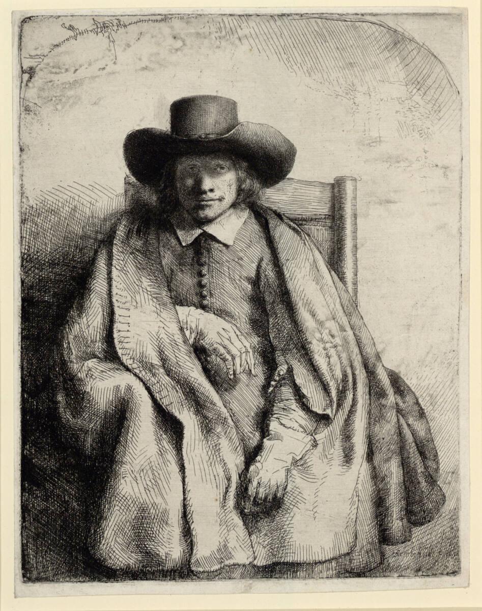 Rembrandt Harmensz. van Rijn, Der Kunsthändler Clement de Jonghe, Inv. Nr.: DG1926/439