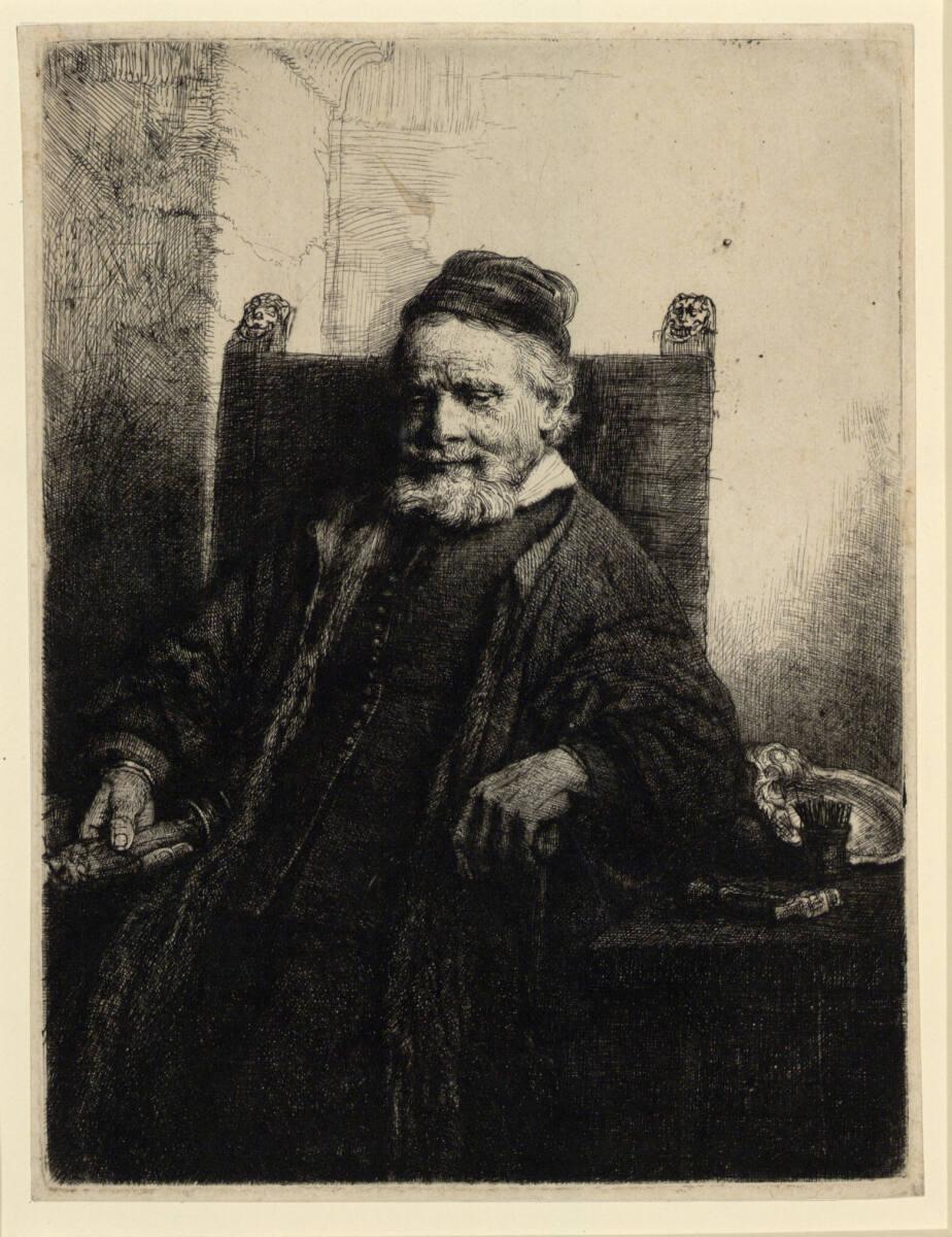 Rembrandt Harmensz. van Rijn, Der Goldschmied Jan Lutma, Inv. Nr.: DG1926/457