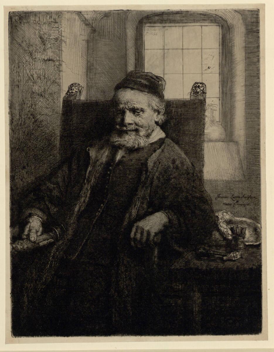 Rembrandt Harmensz. van Rijn, Der Goldschmied Jan Lutma, Inv. Nr.: DG1926/459