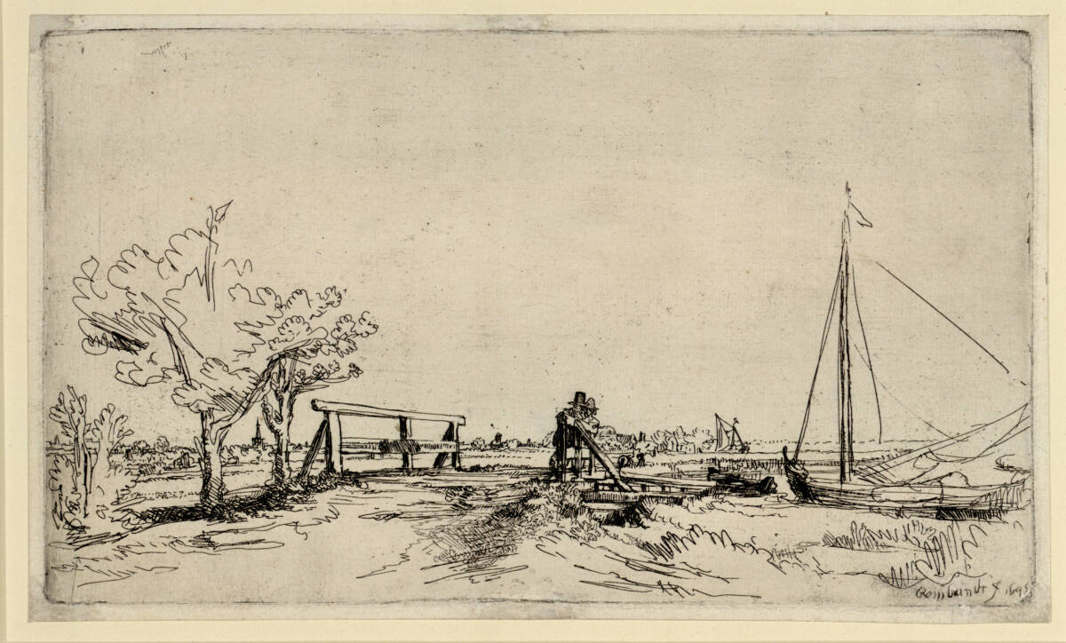 Die Six-Brücke, Rembrandt, 1645
