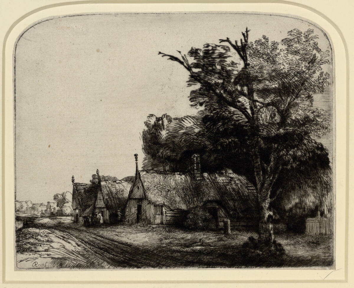 Die drei Hütten, Rembrandt, 1650