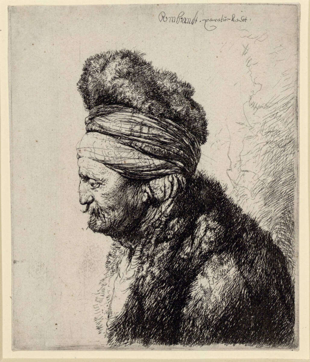 Zweiter Orientalenkopf, Rembrandt