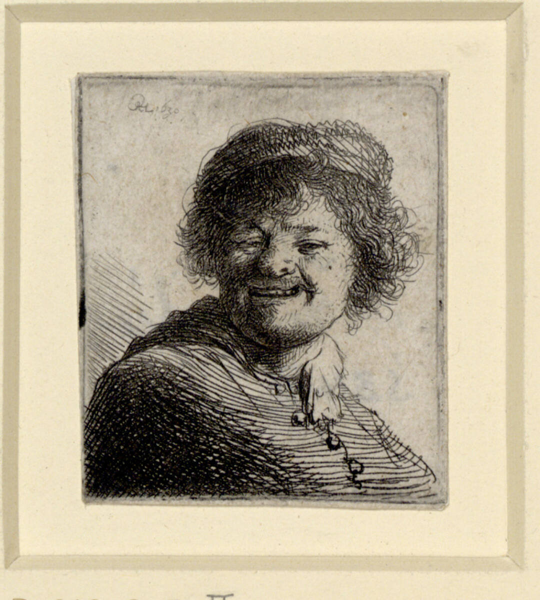 Selbstbildnis, lachend, Rembrandt, 1630