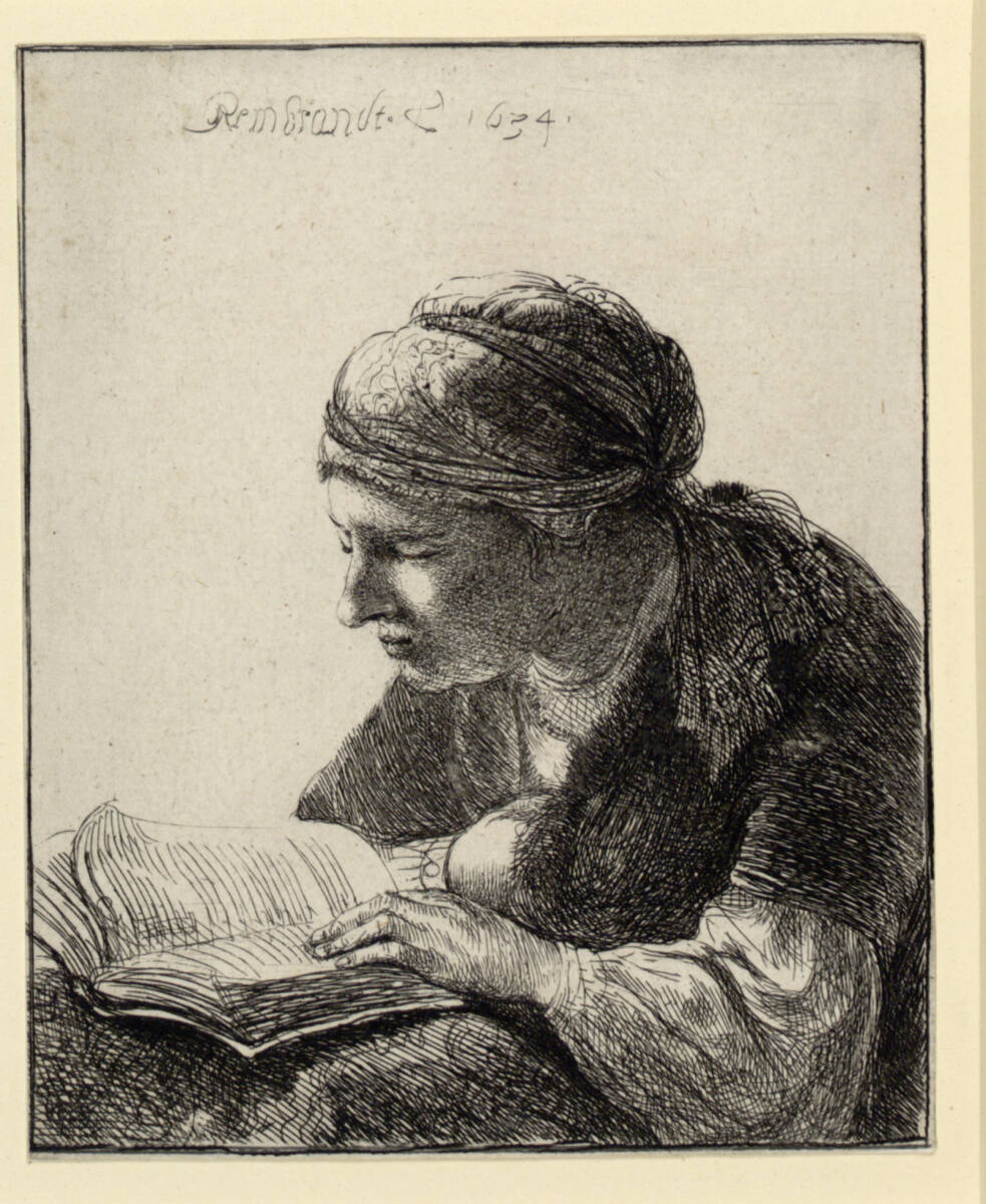 Die Lesende, Rembrandt, 1634