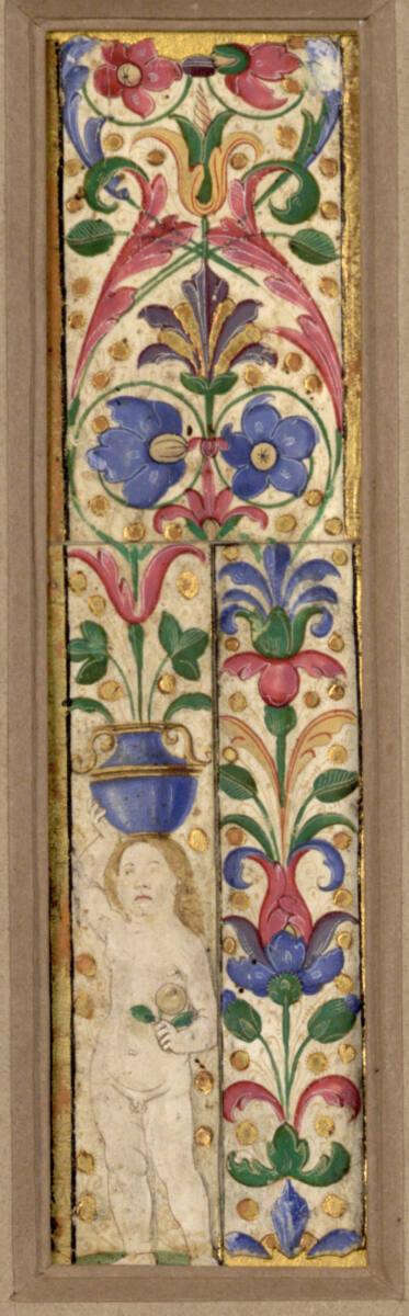 Anonym, Blumenranken mit einem Putto, Inv. Nr.: 2575