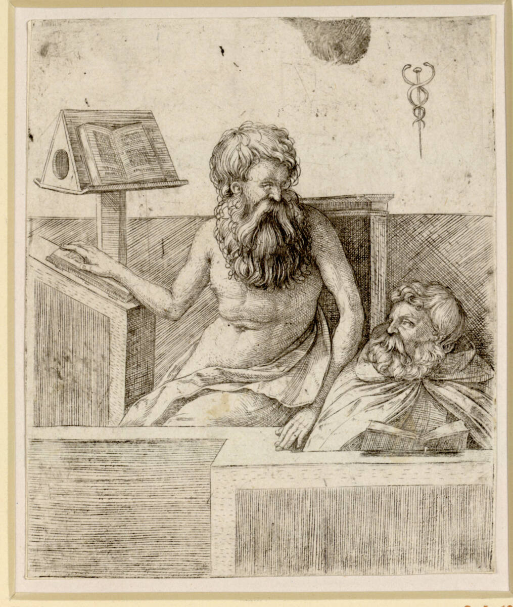 Zwei alte Männer beim Lesen, Jacopo de' Barbari