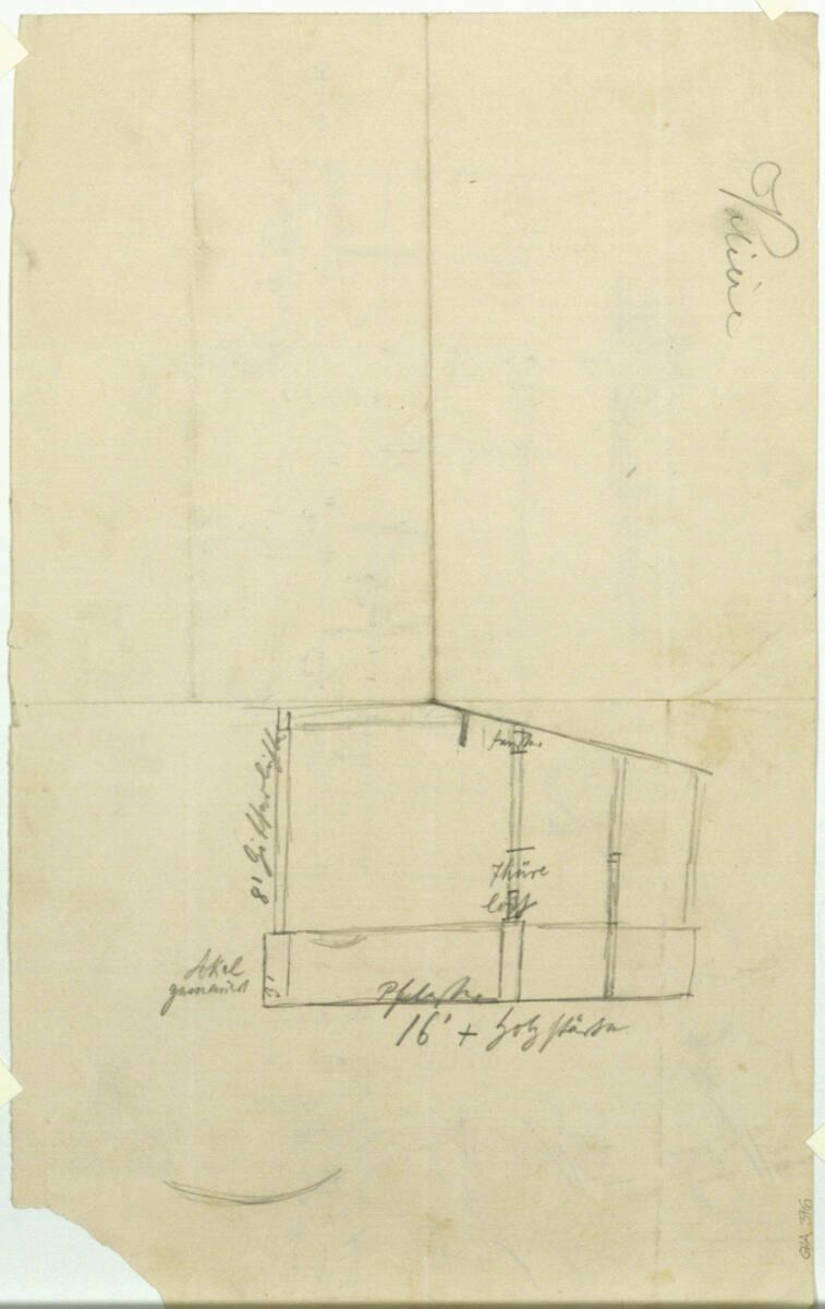 Carl von Hasenauer, Wien II, Prater (Schüttel), Wiener Tiergarten, Skizzen zu Tiergehegen, Quer…