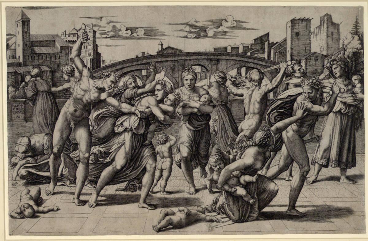 Marcantonio Raimondi, Der bethlehemitische Kindermord, Inv. Nr.: DG1970/270