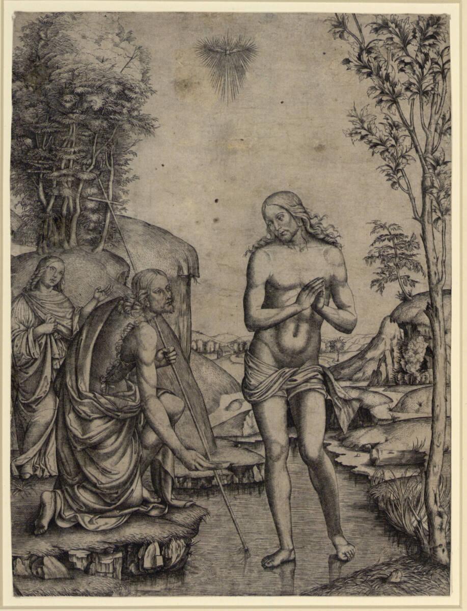Marcantonio Raimondi, Die Taufe Christi, Inv. Nr.: DG1970/273