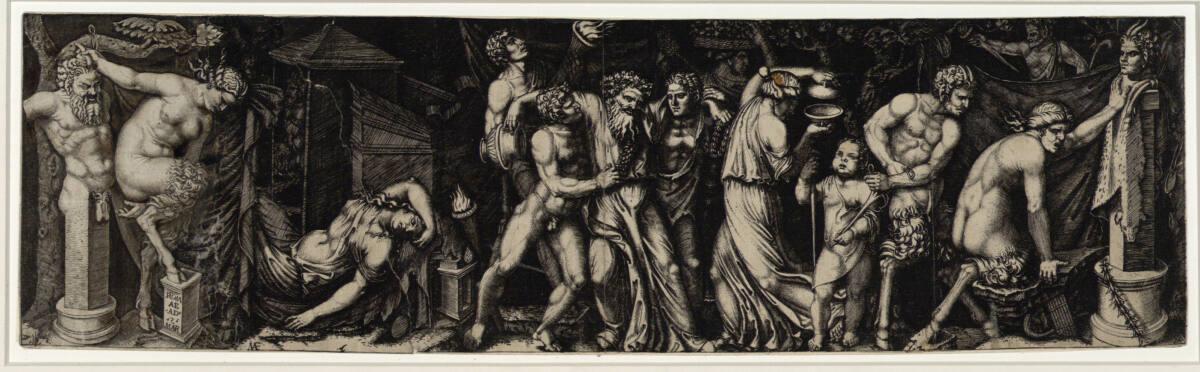Marcantonio Raimondi, Bacchanal, Inv. Nr.: DG1970/436