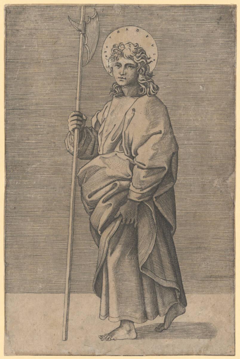 Marcantonio Raimondi, Judas Thaddäus, Inv. Nr.: DG1970/314