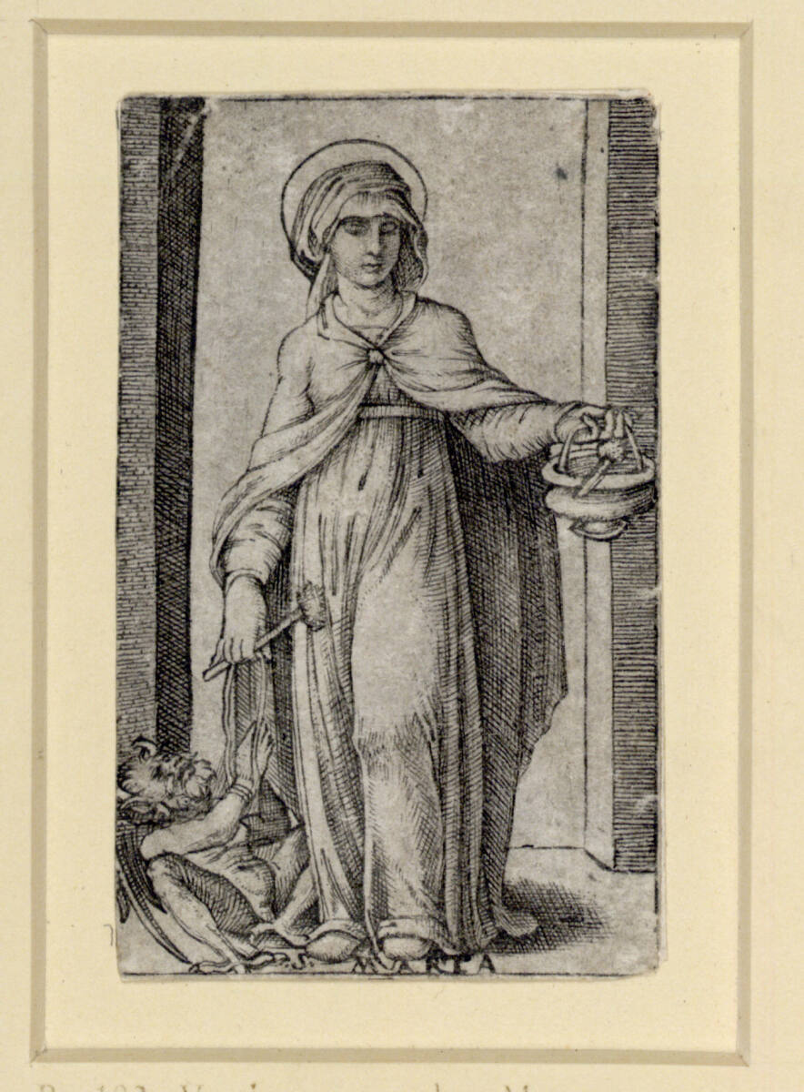 Heilige Martha, Marcantonio Raimondi
