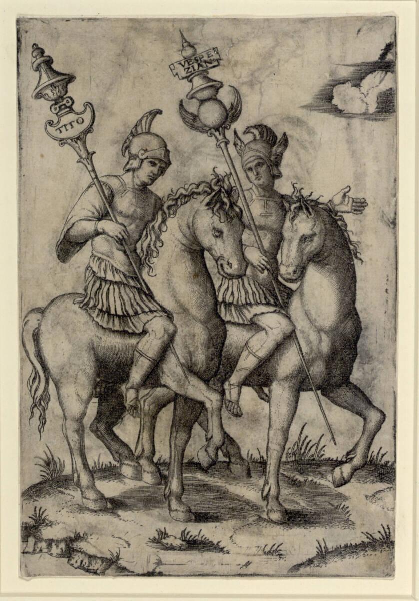 Marcantonio Raimondi, Titus und Vespasian, Inv. Nr.: DG1970/410