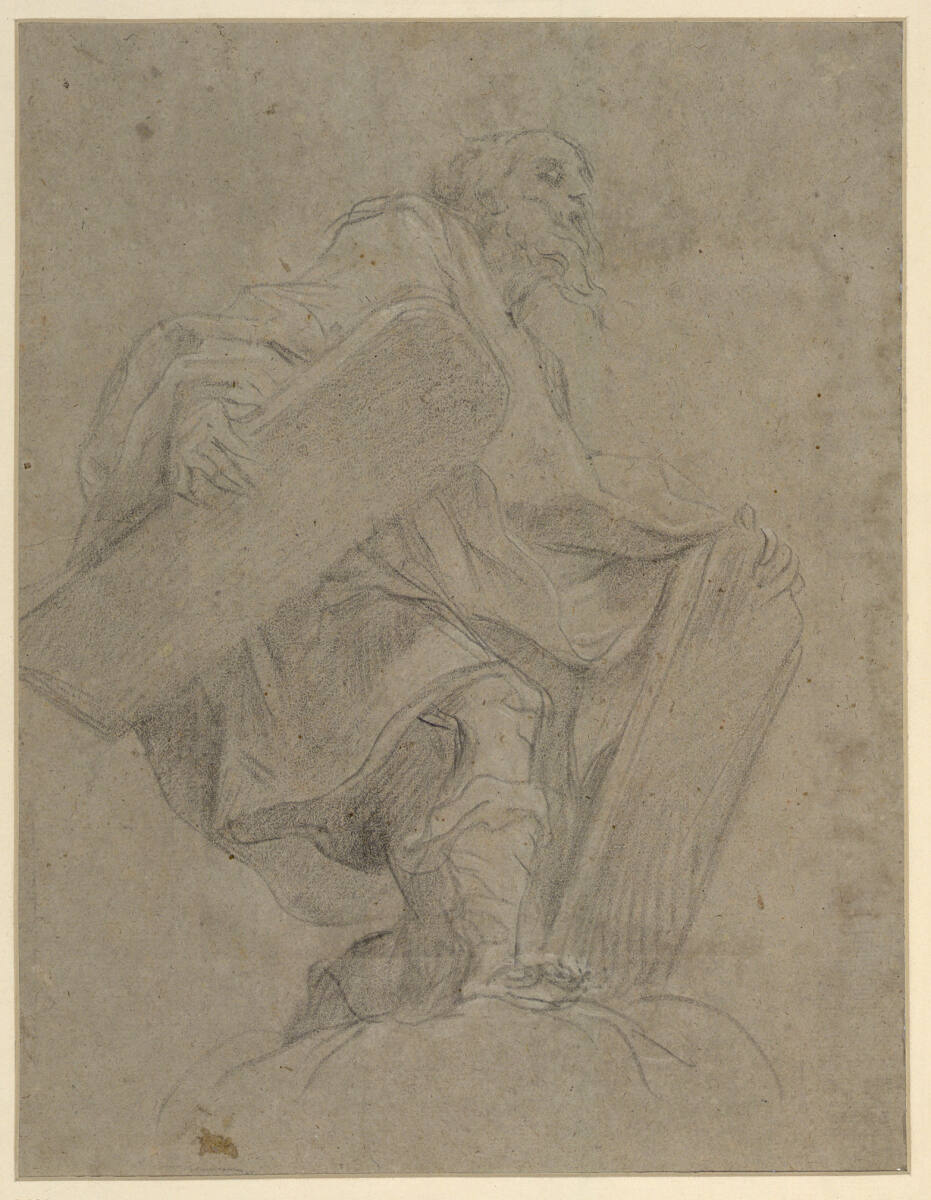 Moses, die beiden Gesetzestafeln in den Händen, Baldassare Franceschini, gen. il Volterrano, 1653–1661
