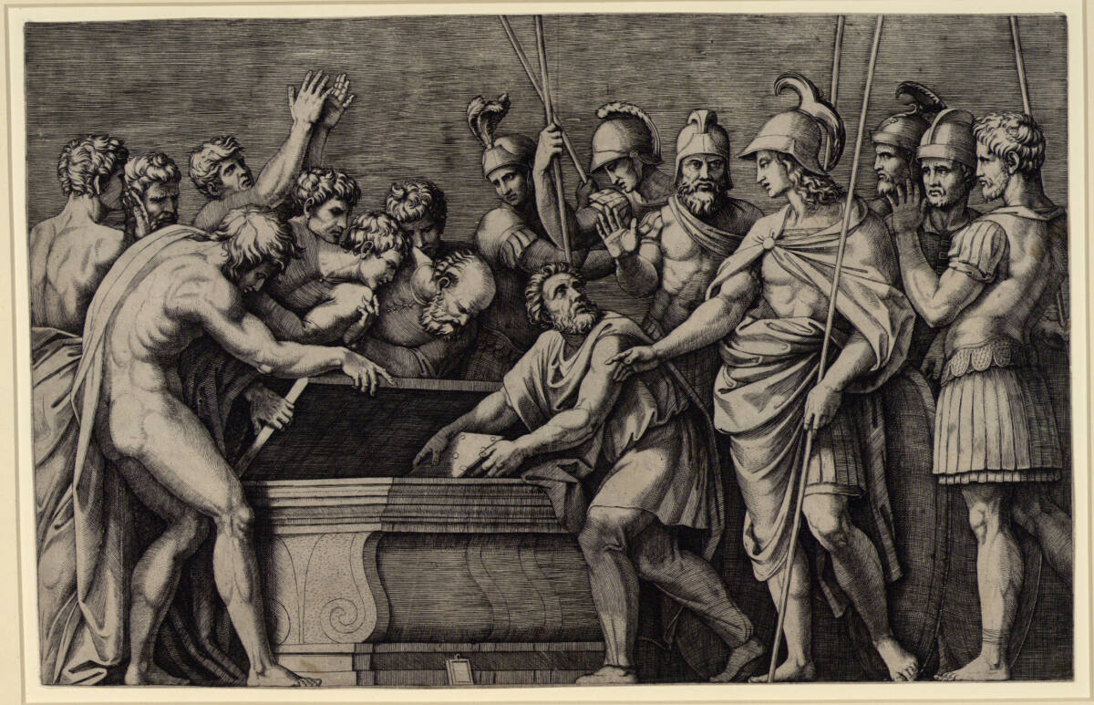Alexander verwahrt die Werke von Homer, Raphael
