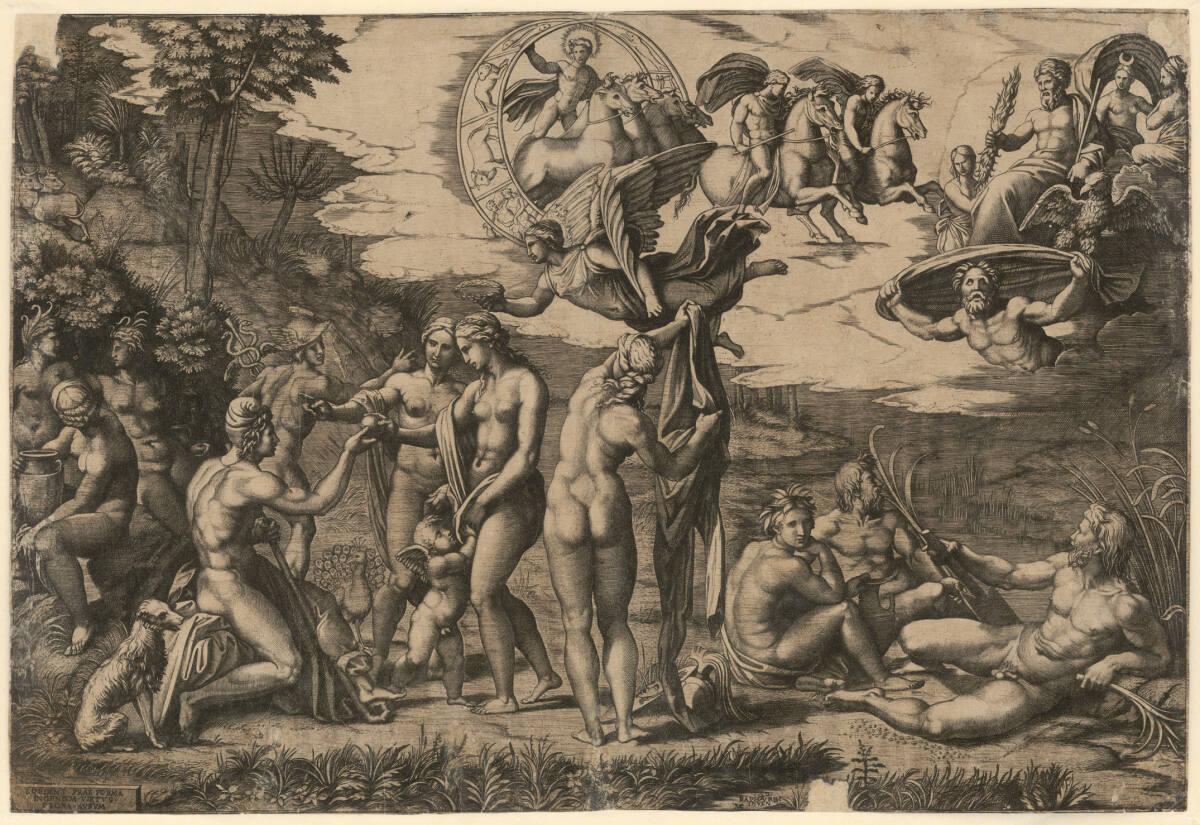 Marcantonio Raimondi, Das Urteil des Paris, Inv. Nr.: DG1970/432