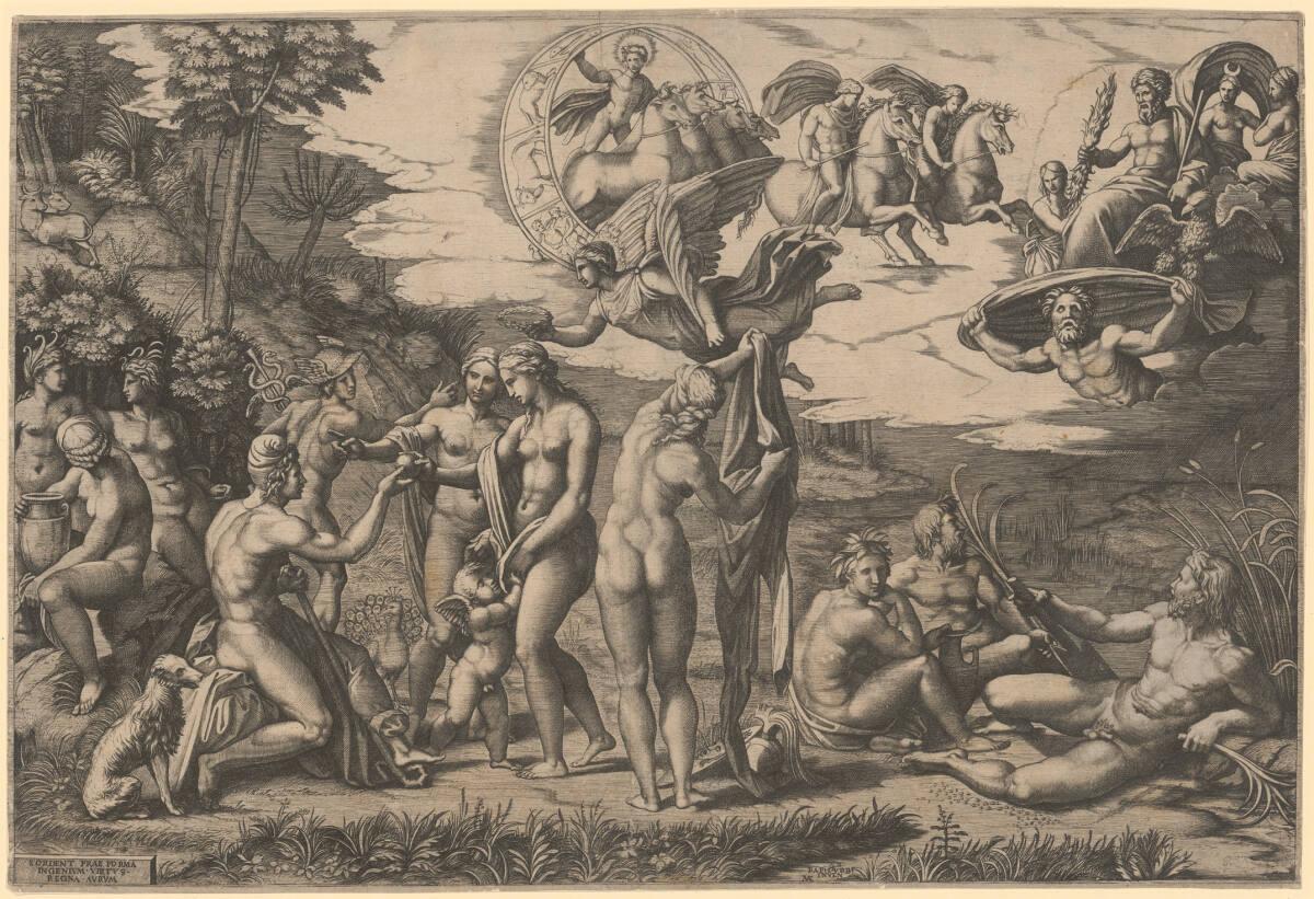 Marcantonio Raimondi, Das Urteil des Paris, Inv. Nr.: DG1970/433