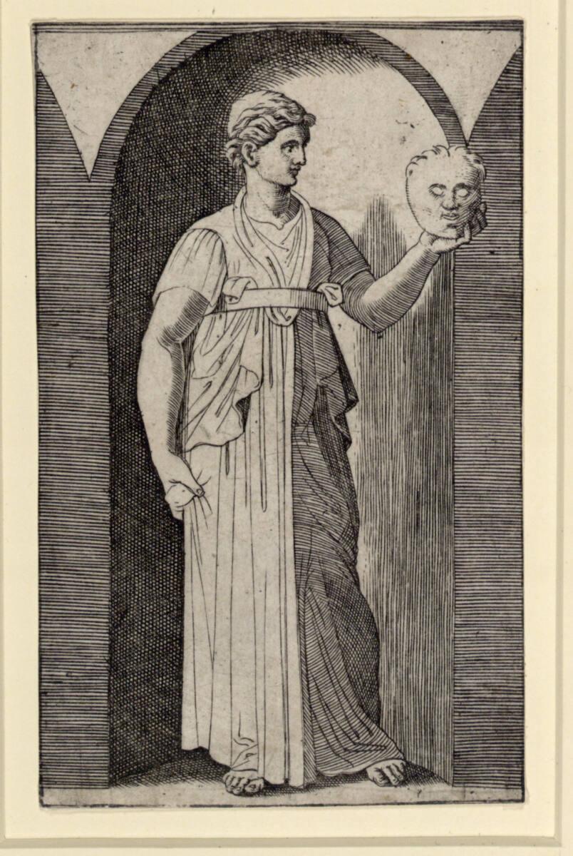 Marcantonio Raimondi, Muse, Inv. Nr.: DG1970/453