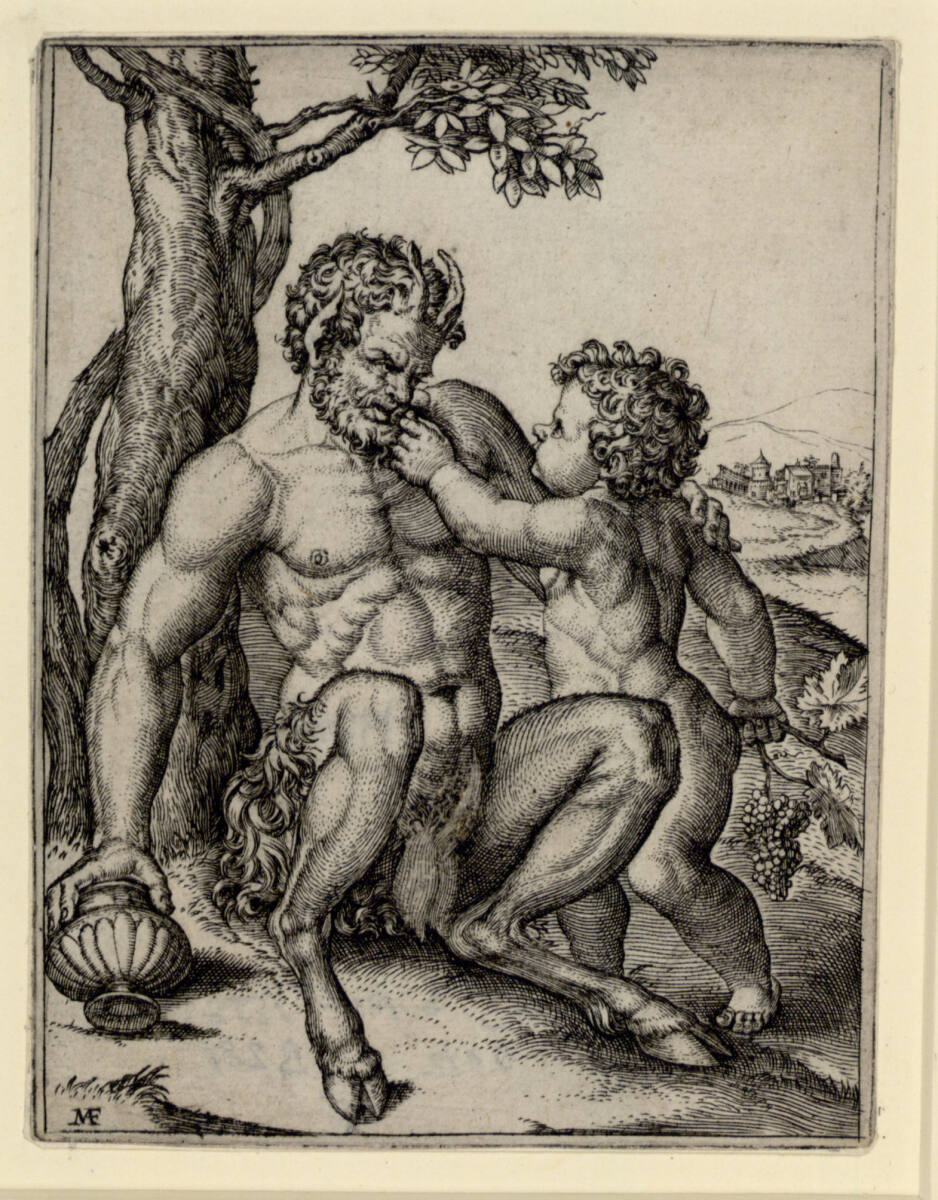 Satyr und Kind, Raphael