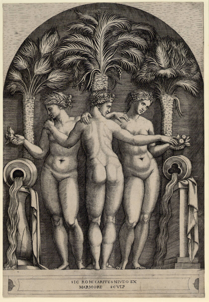 Die drei Grazien, Marcantonio Raimondi