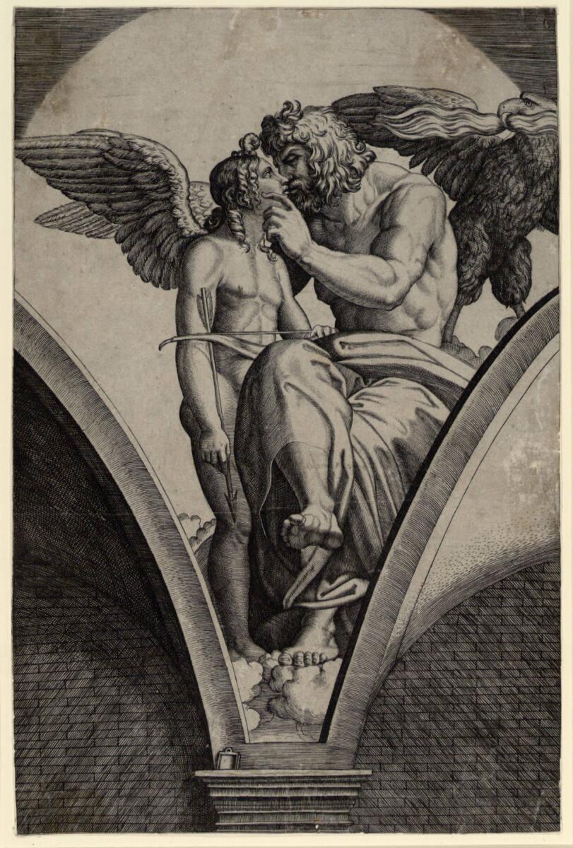 Marcantonio Raimondi, Jupiter und Amor, Inv. Nr.: DG1971/351