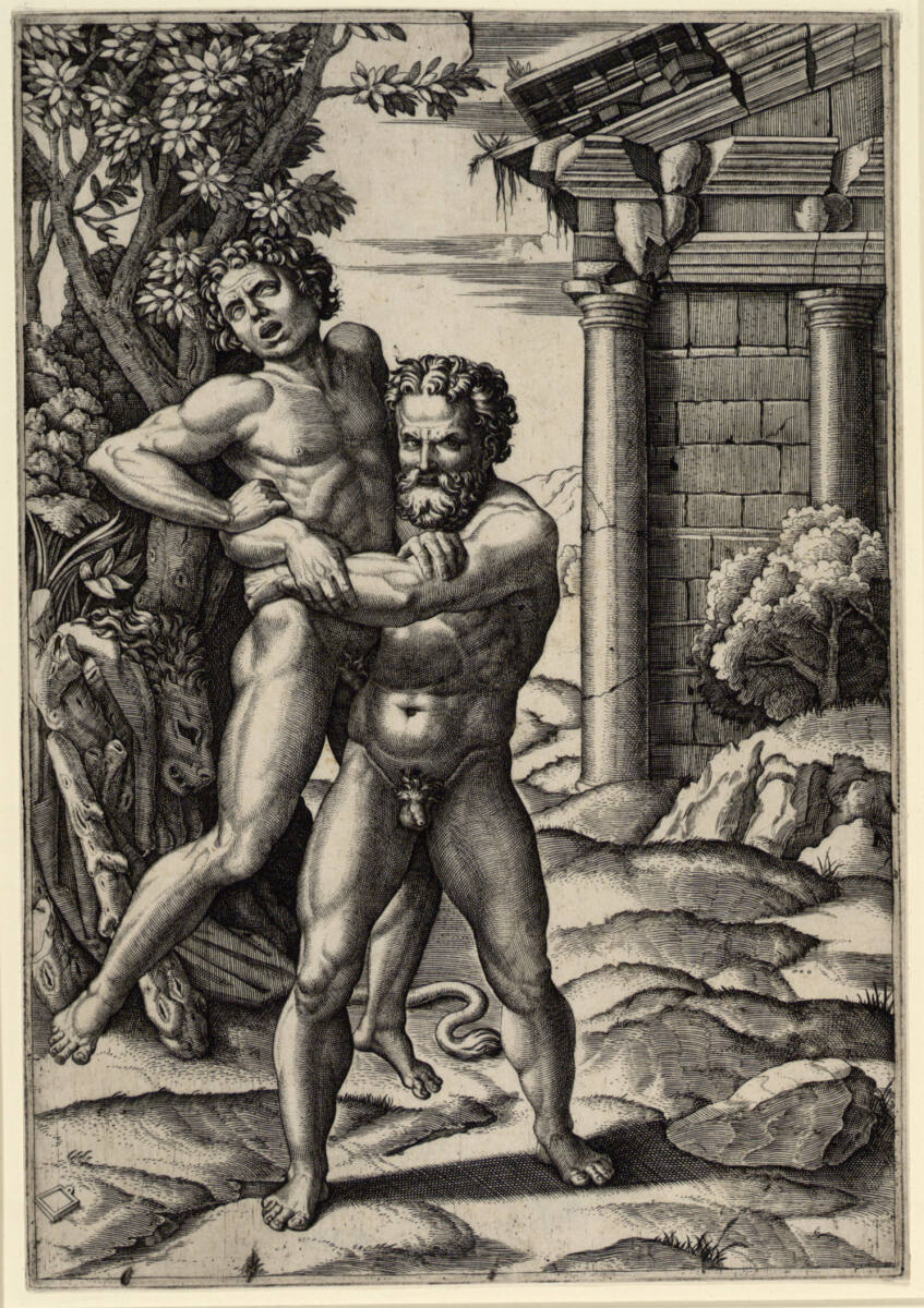 Herkules und Antaeus, Raphael