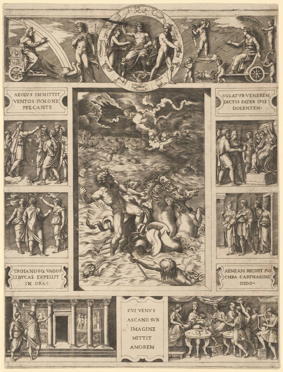 Marcantonio Raimondi, Quos Ego, Inv. Nr.: DG1971/361