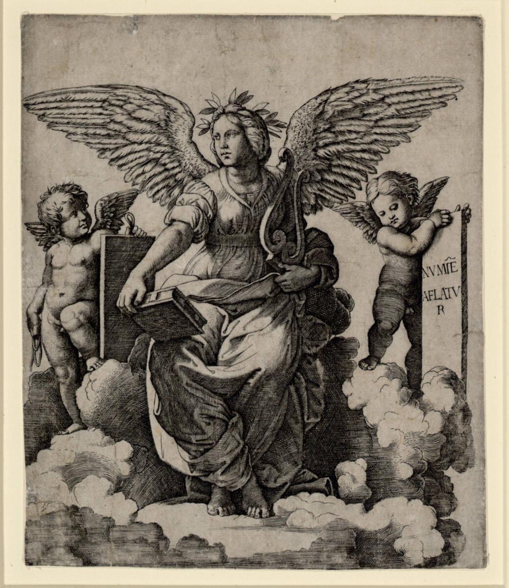 Marcantonio Raimondi, Die Poesie, Inv. Nr.: DG1971/389