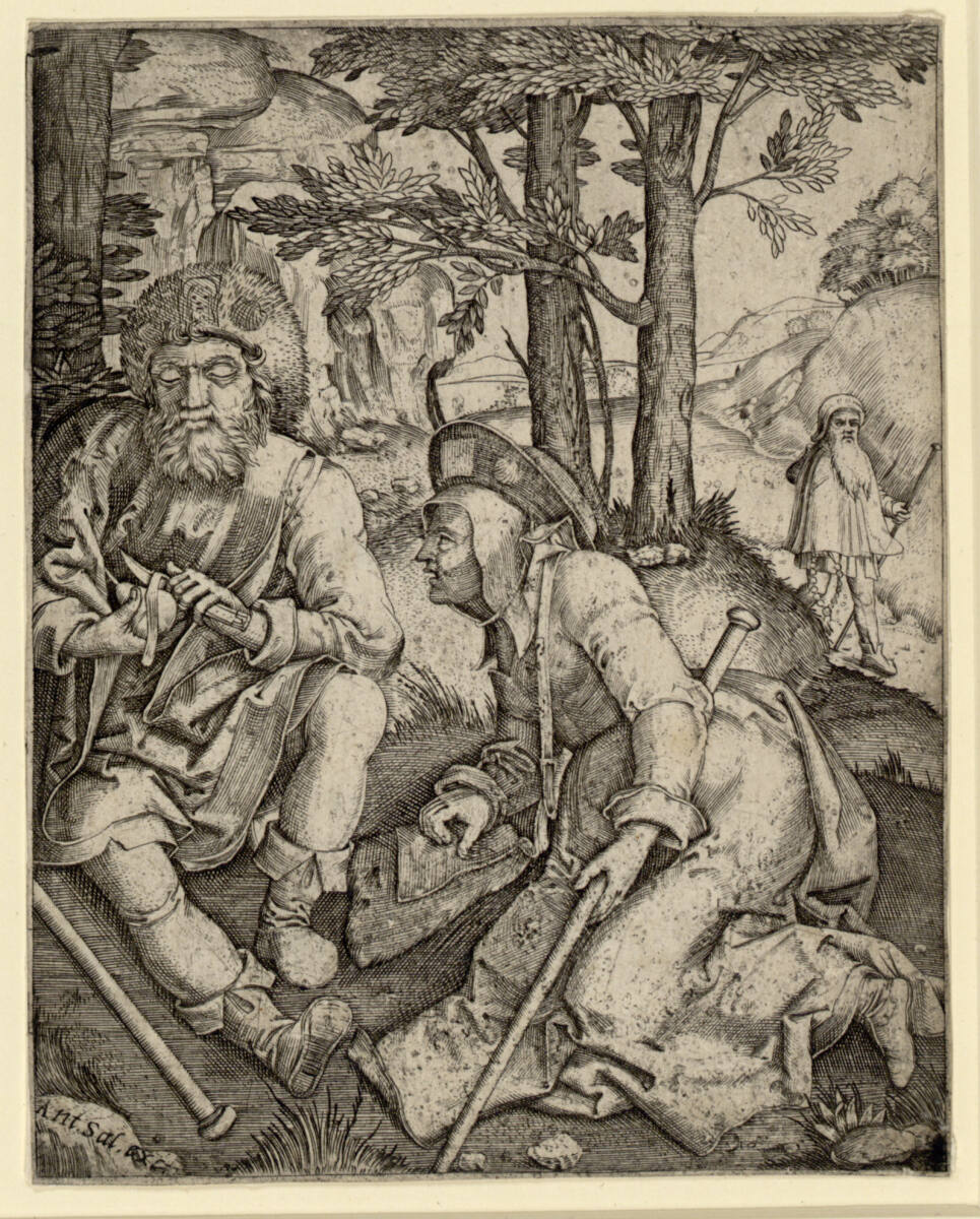 Die Pilger, Marcantonio Raimondi