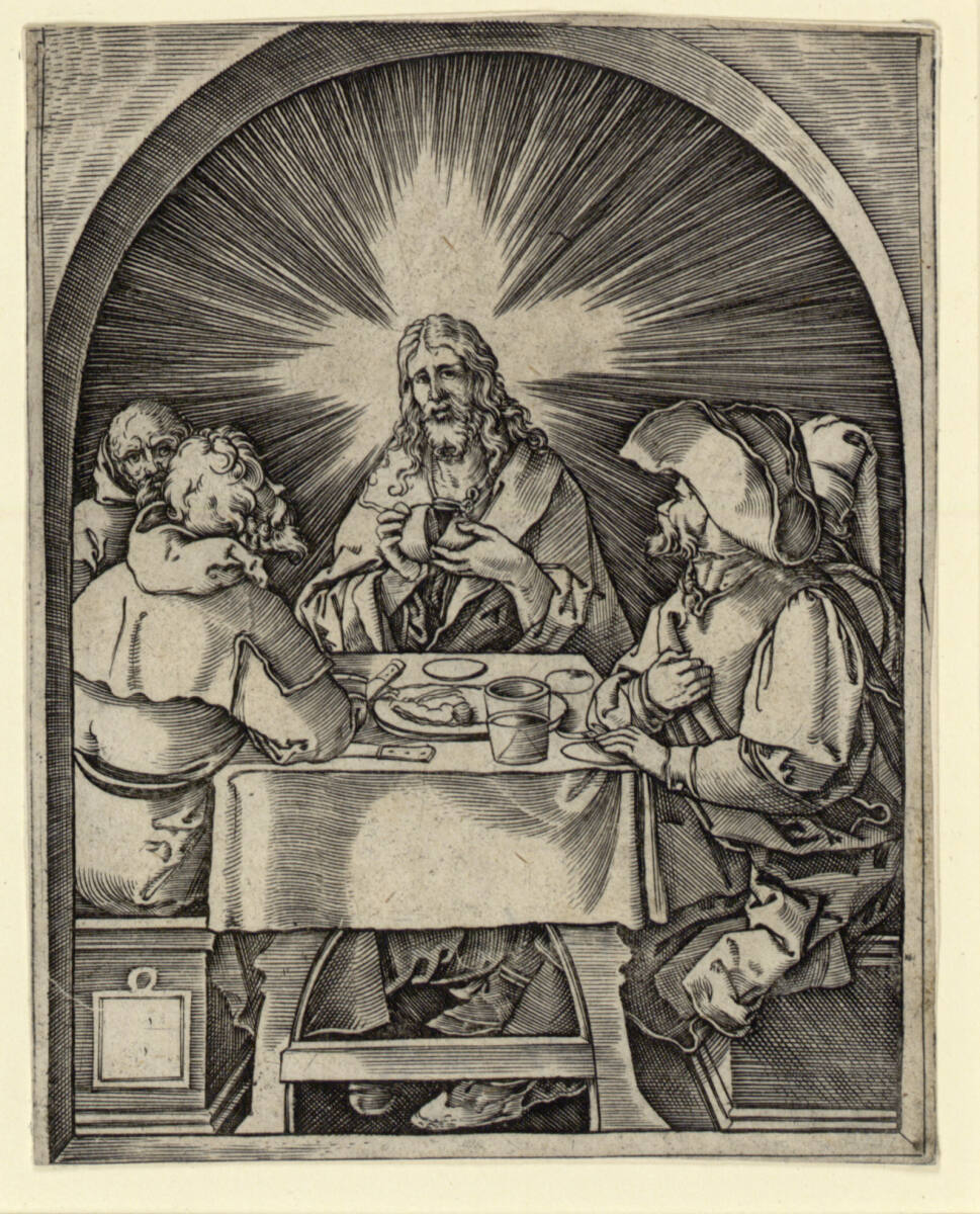 Christus in Emmaus, Albrecht Dürer