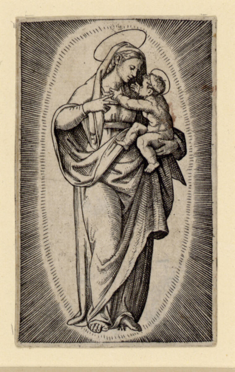 Madonna, Marcantonio Raimondi