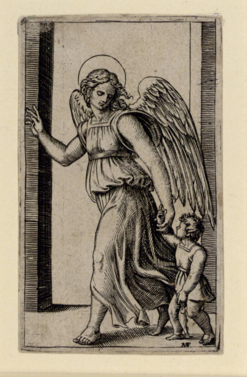 Marcantonio Raimondi, Schutzengel, Inv. Nr.: DG1970/361