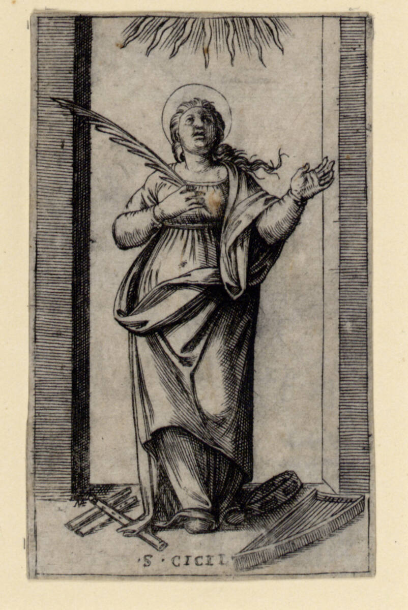 Heilige Cäcilia, Marcantonio Raimondi