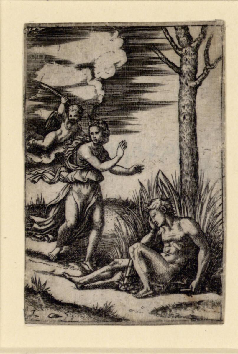 Marcantonio Raimondi, Semele und Endymion (lt. Cahier), Inv. Nr.: DG1970/441