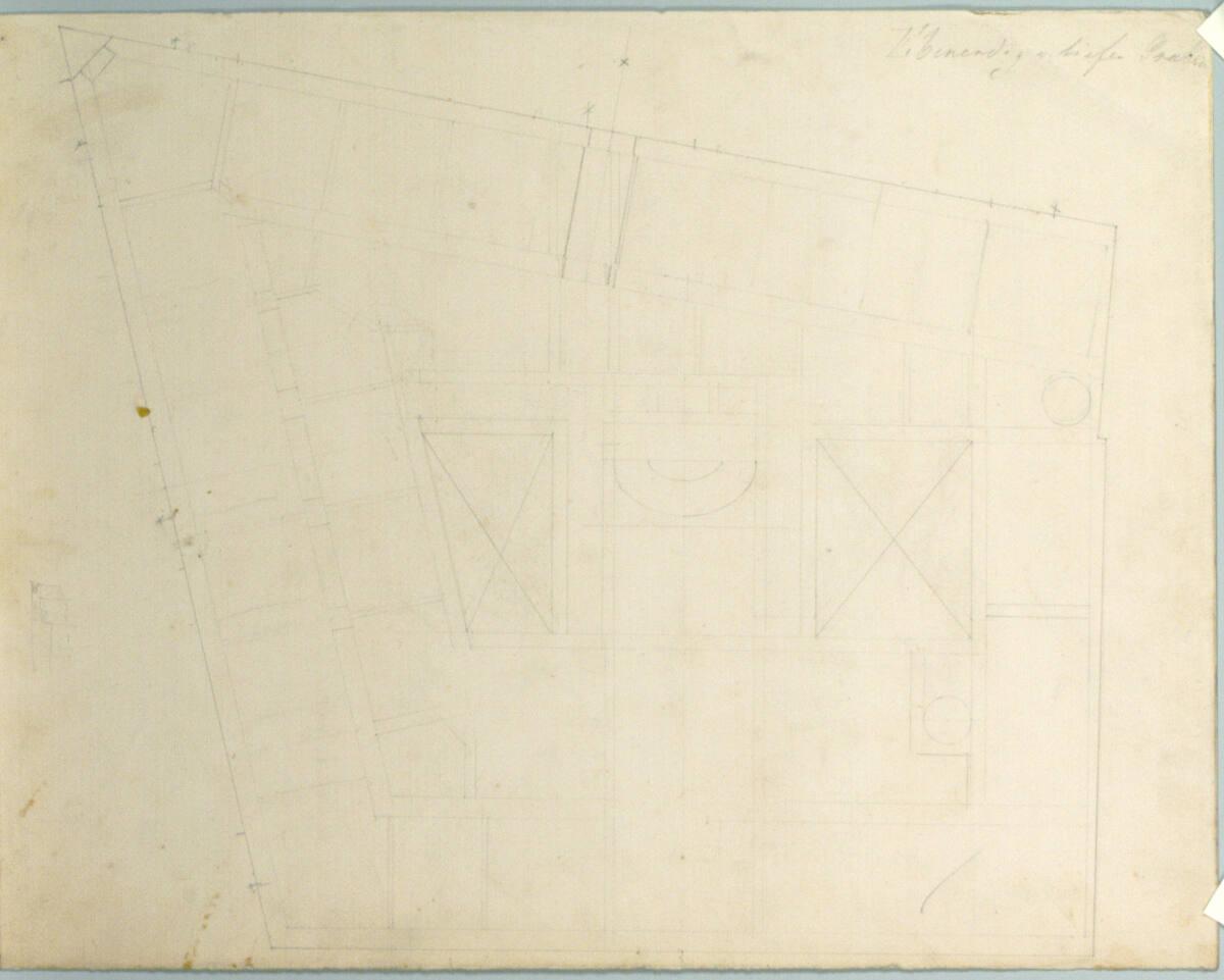 Carl von Hasenauer, Wien I, Am Hof/ Tiefer Graben, Creditanstalt, Erdgeschoß, Grundriss, Inv. N…