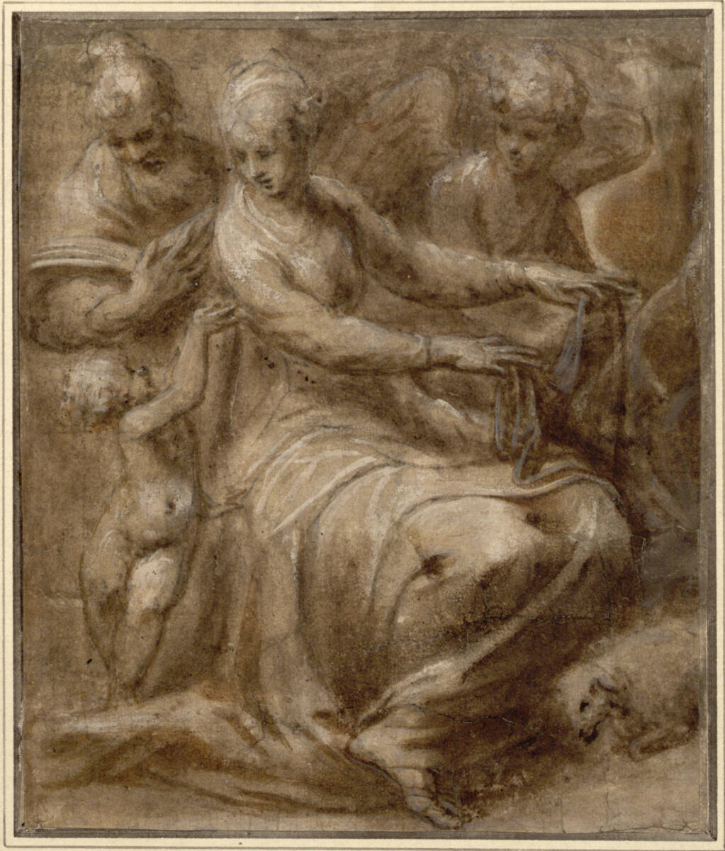 Die Heilige Familie, Andrea Schiavone, 1550–1555