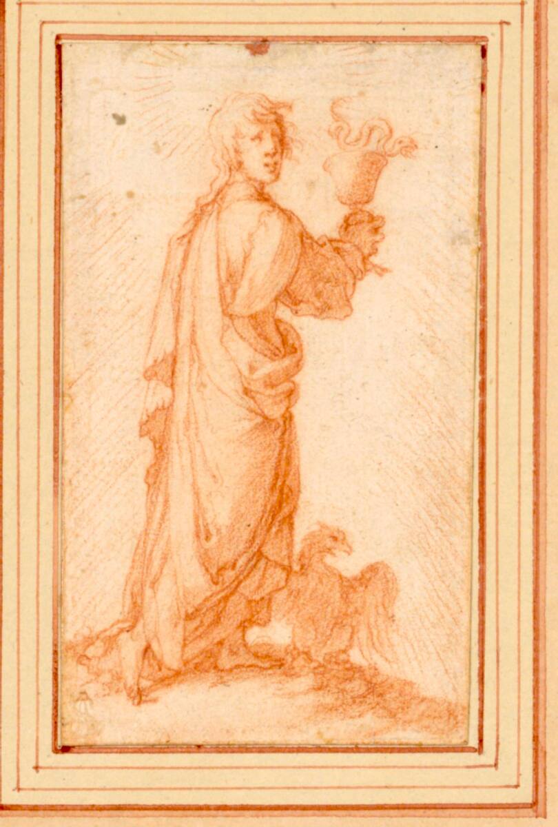 Christus und die zwölf Apostel: Johannes der Evangelist, Claude Vignon