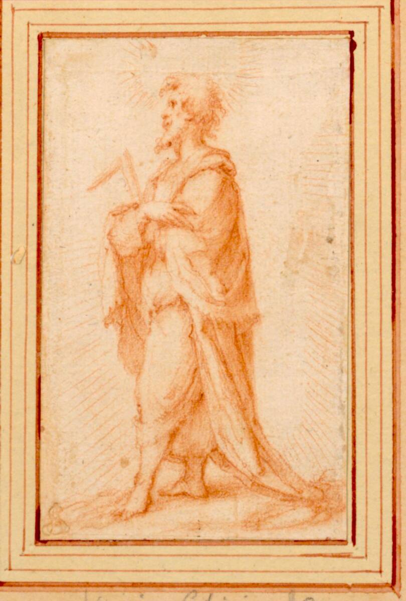 Christus und die zwölf Apostel: Matthäus oder Judas Thaddäus, Claude Vignon