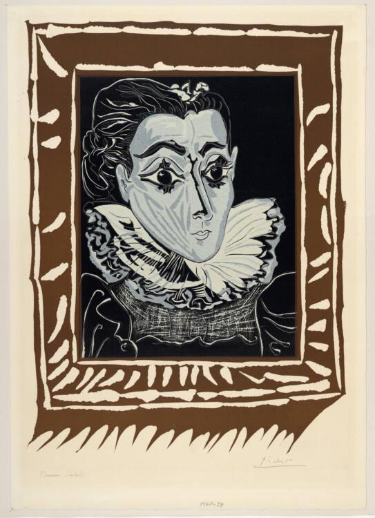 Pablo Picasso, Die Dame mit der Halskrause, Inv. Nr.: DG1968/24
