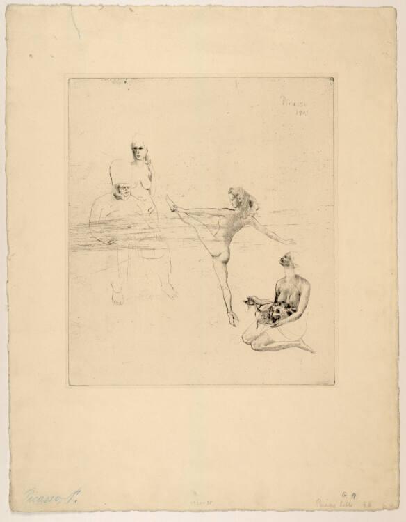 Pablo Picasso, Salome, Blatt 14 der "Suite des Saltimbanques", Inv. Nr.: DG1920/25