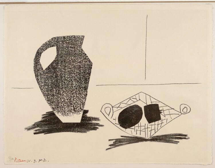 Pablo Picasso, Stillleben mit irdenem Krug, Inv. Nr.: DG1952/84