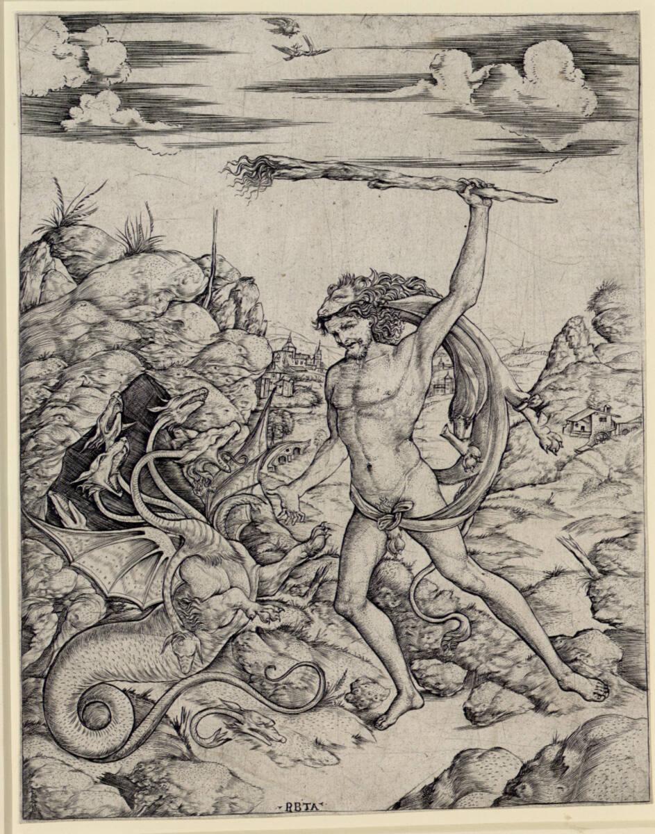 Cristofano di Michele gen. il Robetta, Herkules und Hydra, Inv. Nr.: DG1935/458