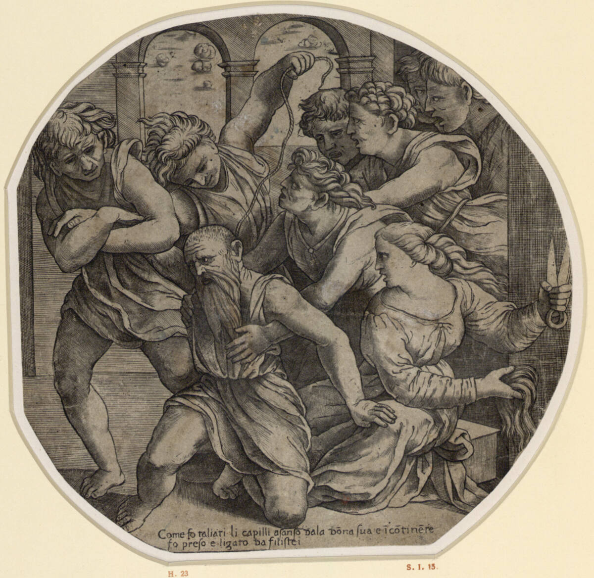 Samson und Delilah, Raphael