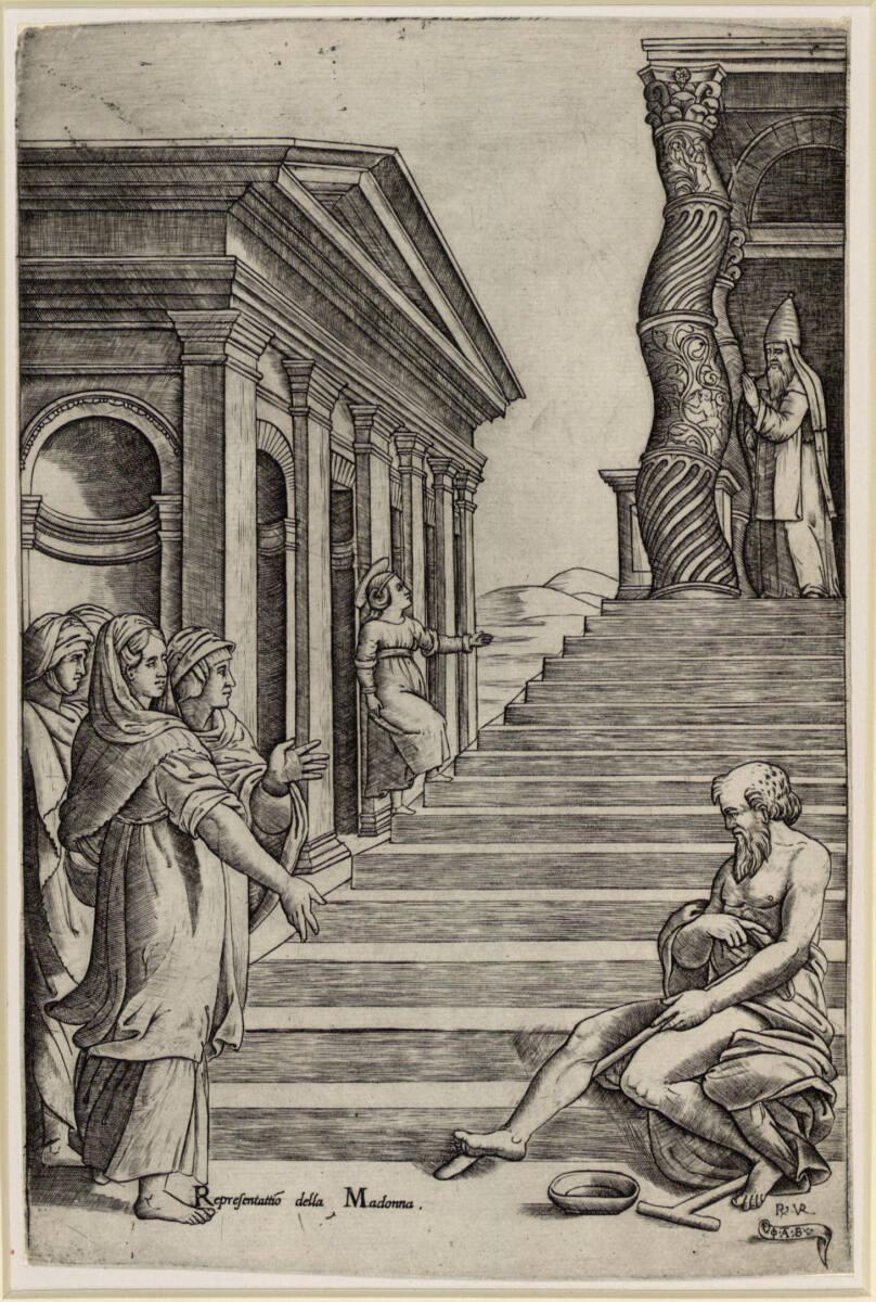 Giovanni Antonio da Brescia, Mariä Tempelgang, Inv. Nr.: DG1952/309
