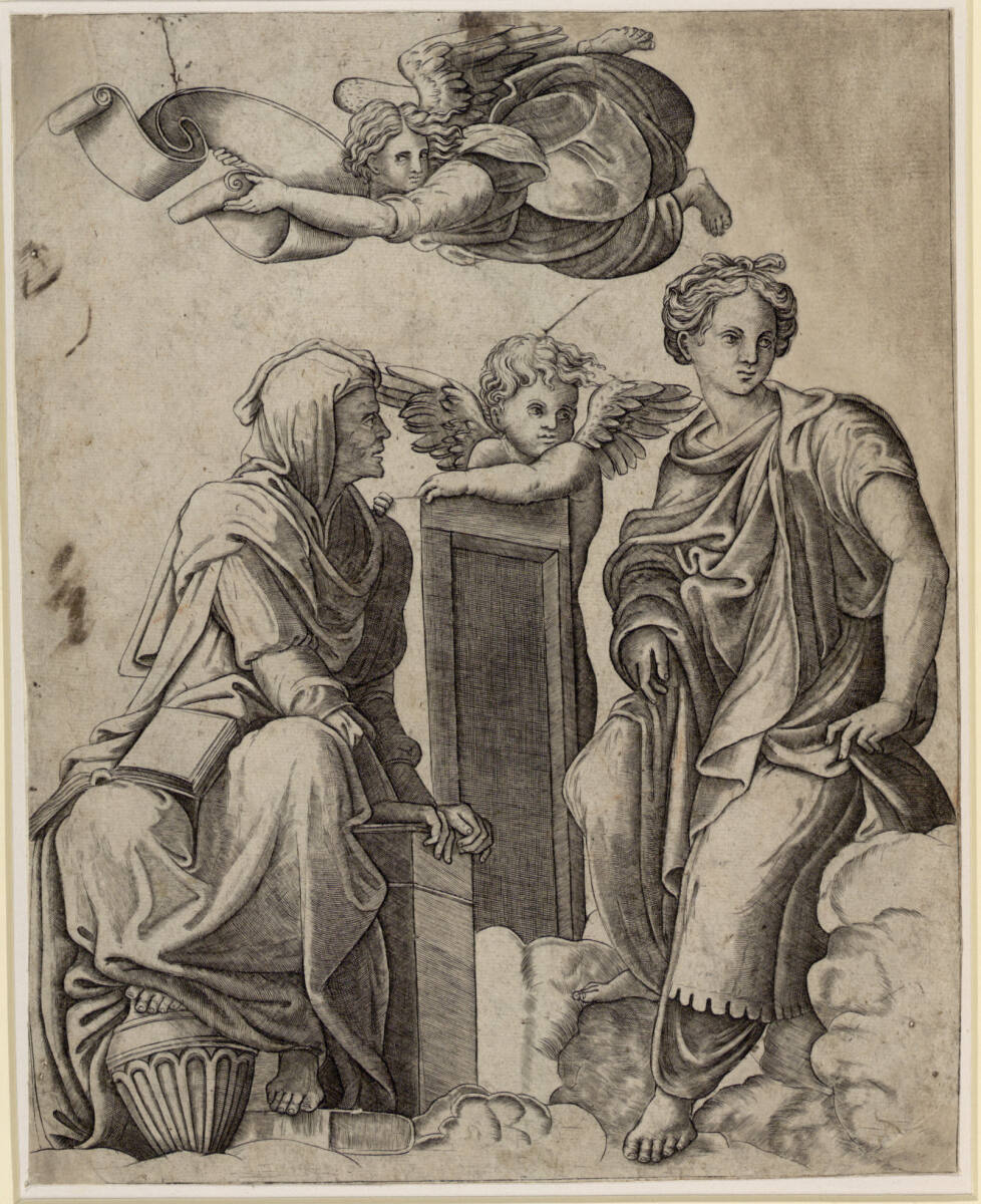Zwei Sibyllen und ein Engel, Raphael