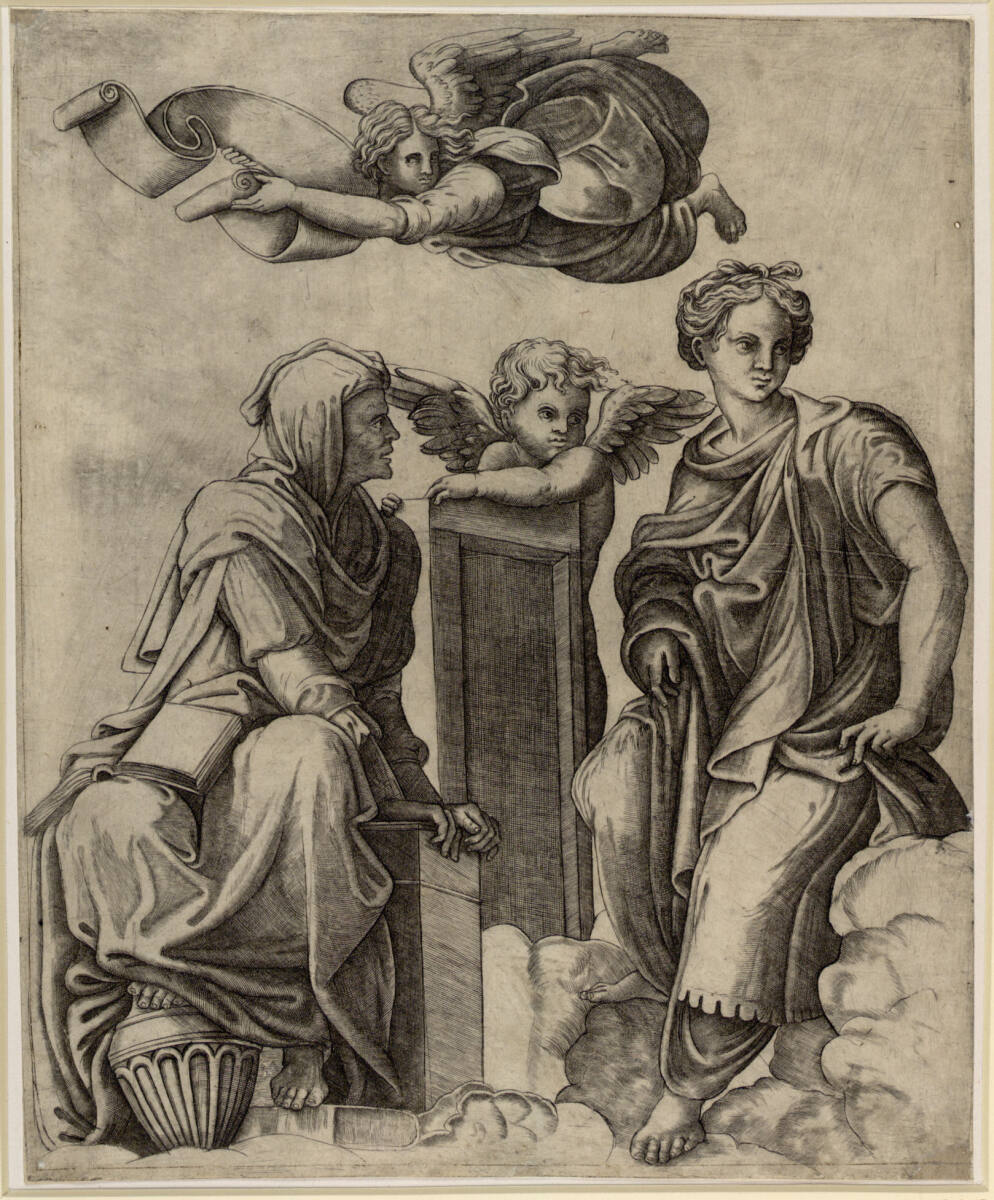 Zwei Sibyllen und ein Engel, Raphael