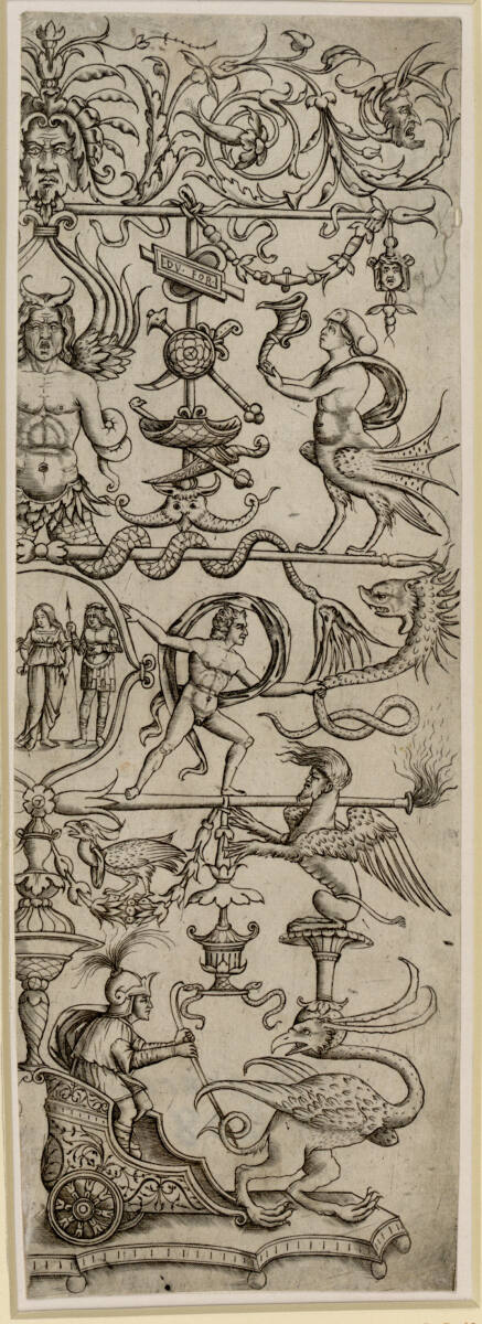 Ornament mit Figuren, Giovanni Antonio da Brescia