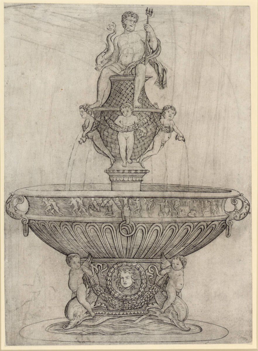 Brunnen mit Neptunstatue, Andrea Zoan