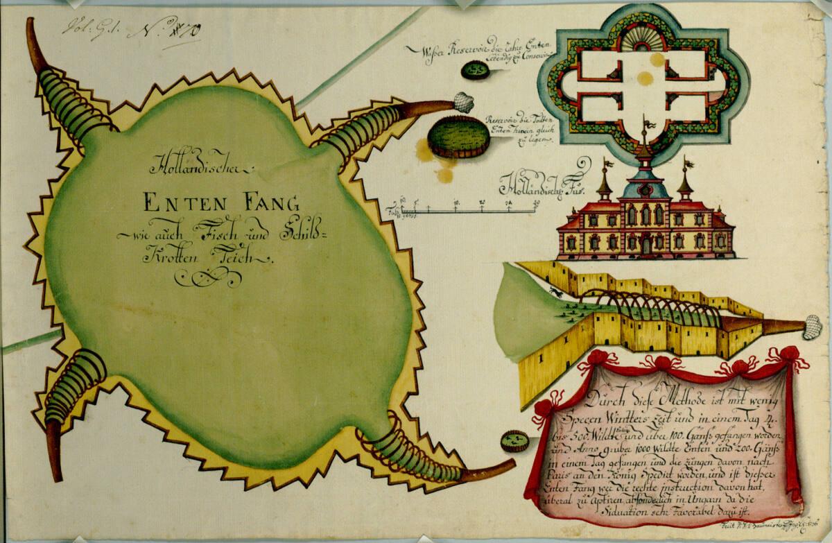 Wien, Schloß Schönbrunn, Holländischer Entenfang, Fisch- und Schildkröten Teich, Inv. Nr.: AZ55…